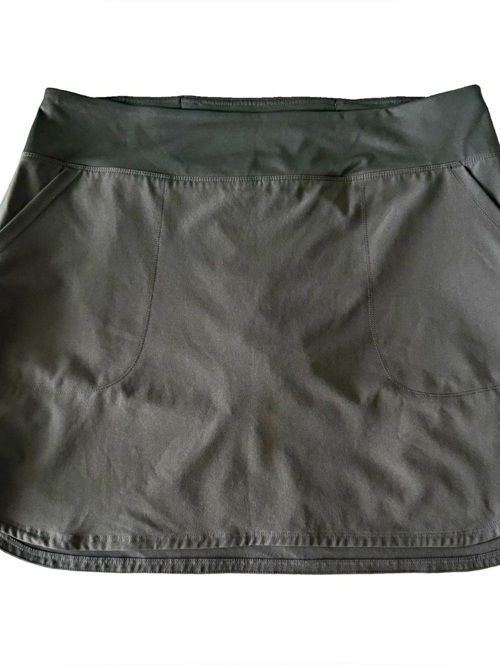 Patagonia Happy Hike Gray Athletic Skort Pockets Stretch Hiking Outdoor Size XL